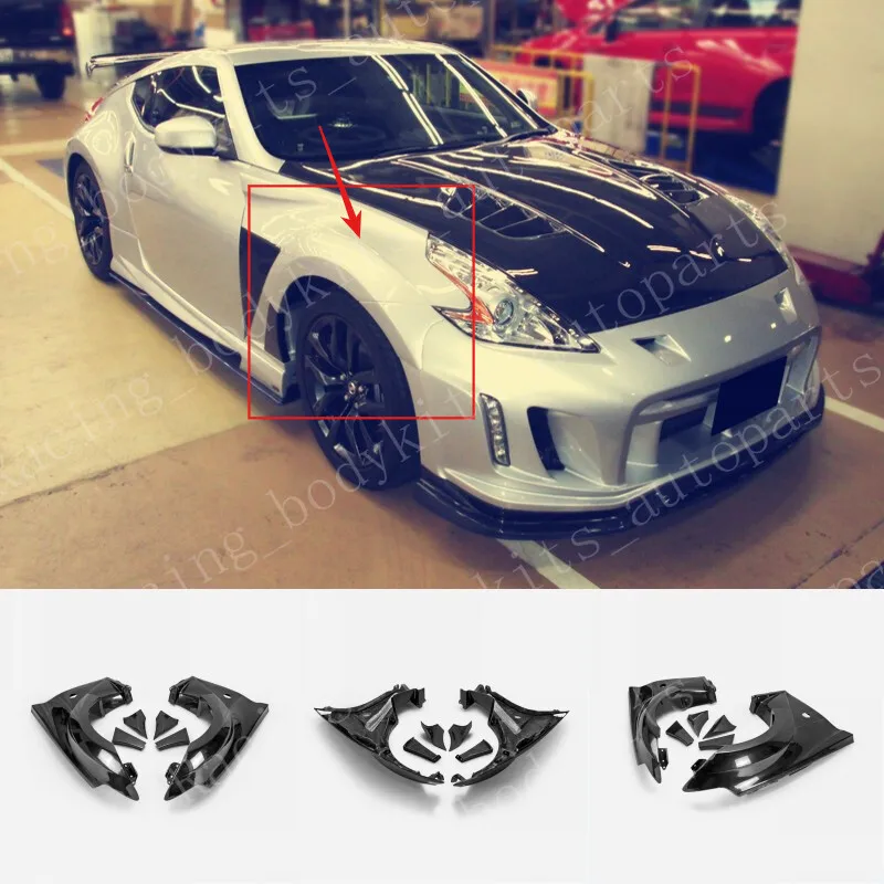 

For Nissan fairlady 09-17 370Z Z34 Vented Front Fender Mudguards FRP Unpainted car Body Kits