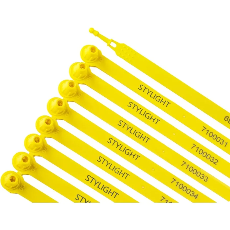 

2000pcs Plastic Security Seals - Tamper Evident Truck Serial Number Yellow 2000