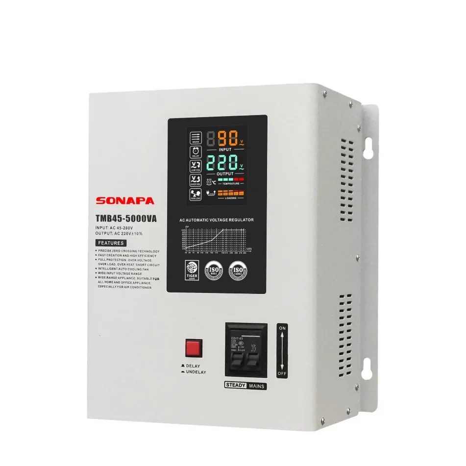 Servo Type 10KVA Voltage Regulator Single Phase 220v Output Ac Automatic Power Voltage Regulator Stabilizer