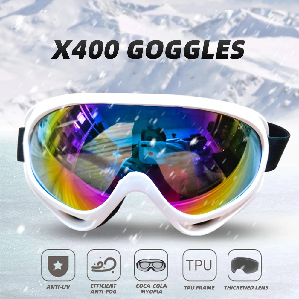 Lunettes de soleil de moto coupe-vent, lunettes de ski de sport, équipement de protection UV, anti-poussière, anti-absorbe ouissement, vélo,