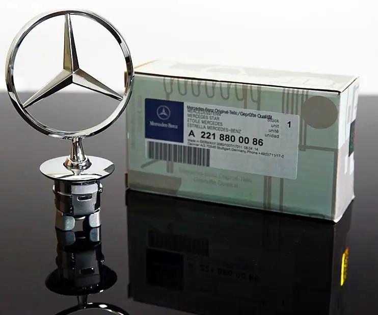 

1pcs 44mm Car Engine Hood Emblem Front Bonnet Accessories For Mercedes Benz AMG W204 W205 W203 W211 W212 W213 W201 W210 W124