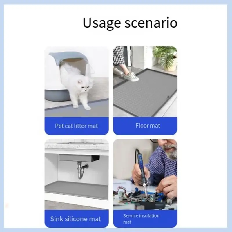 

MLGB-1 шт. силиконовый вкладыш для кухонной мойки с дренажным отверстием, впитывающий коврик, водонепроницаемая защита для раковины, серый цвет