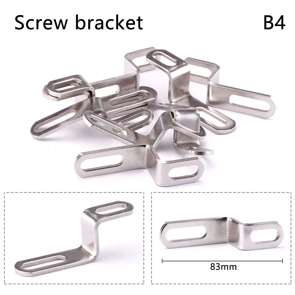 

1Pcs Stainless Steel Universal Motorcycle Exhaust Pipe Bracket Fixed Z-shaped Mounting Clamp Long Strip Piece Z Type Fixed Parts