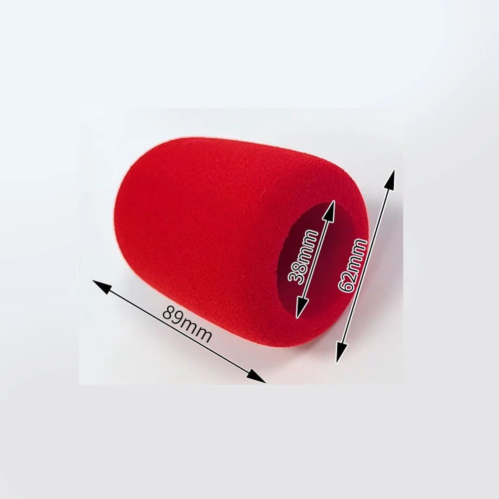 

​for JBL PartyBox Encore 2 Wireless Mic Handheld Microphone Cover Windproof Anti-Saliva and Washable Sponge Foam Cover Black Red