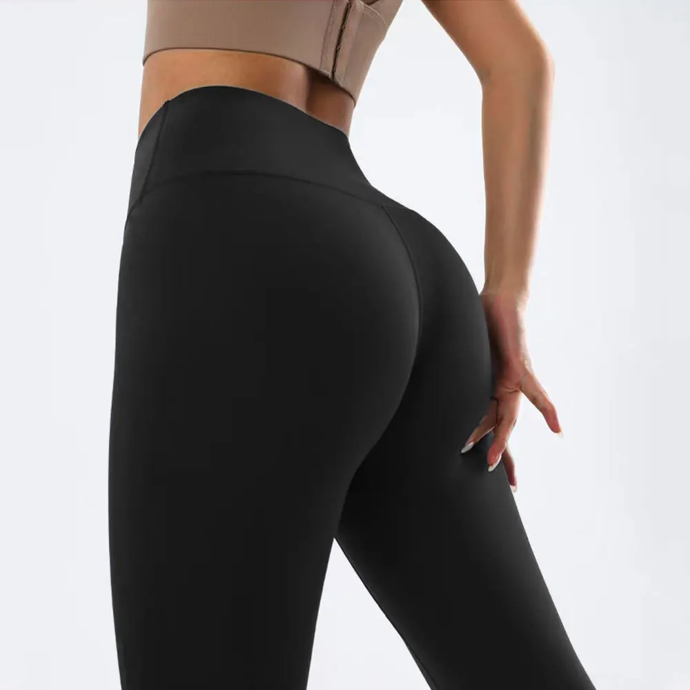 Naked Feeling Yoga Leggings High Waist Tummy Control Butt Lifting Sports Trousers Quick Dry Outdoor Running Tights Spring Wear