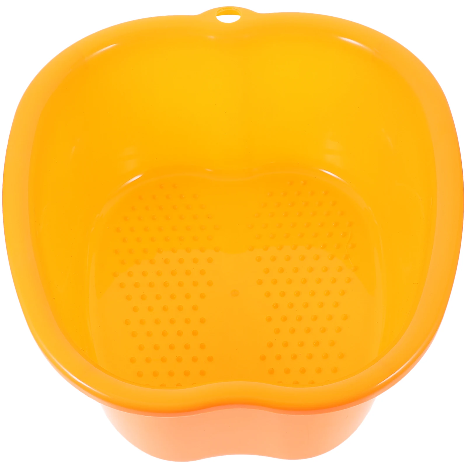 

Portable Foot Bath Bucket SPA Massager Pedicure Basin Apple Shape Purple Easy Clean Home Use Practical Gift