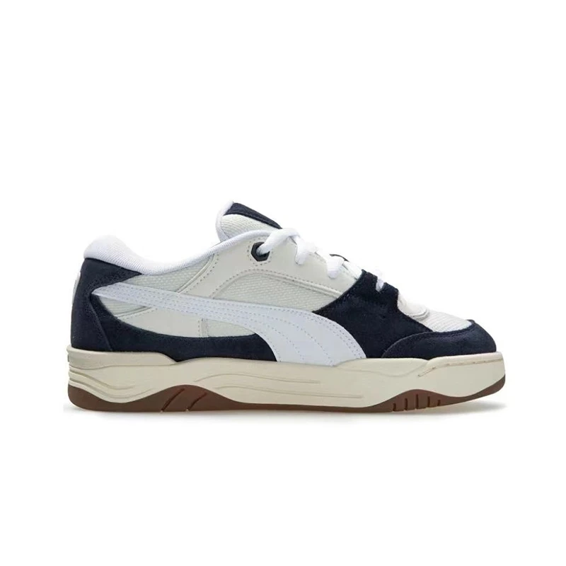 PUMA 180 가죽 미끄럼 방지 및 내마모성 로우 탑 보드 신발, 남녀공용