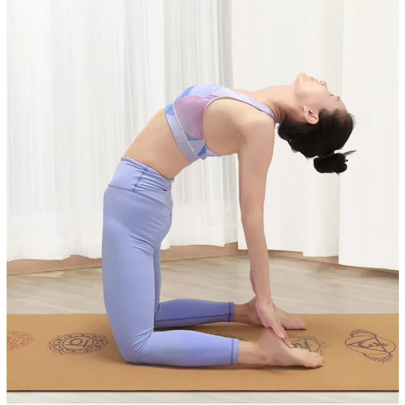 1-5 مم صديقة للبيئة الفلين TPE اليوغا حصيرة المعاد تدويرها عدم الانزلاق المطبوعة اللياقة البدنية حصيرة