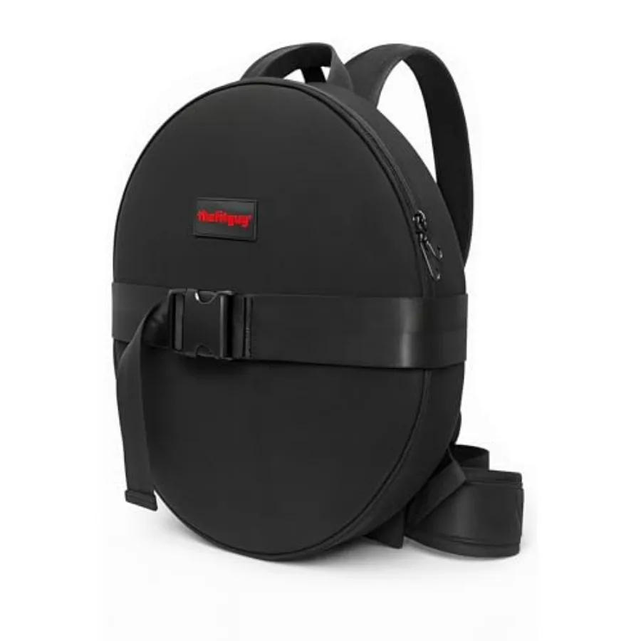 Mochila ponderada para placa de pesas de gimnasio: para flexiones, levantadores de pantorrillas, sentadillas, desgaste en la parte posterior o en la parte delantera, se adapta a hasta 17,5 pulgadas de diámetro, 2,5