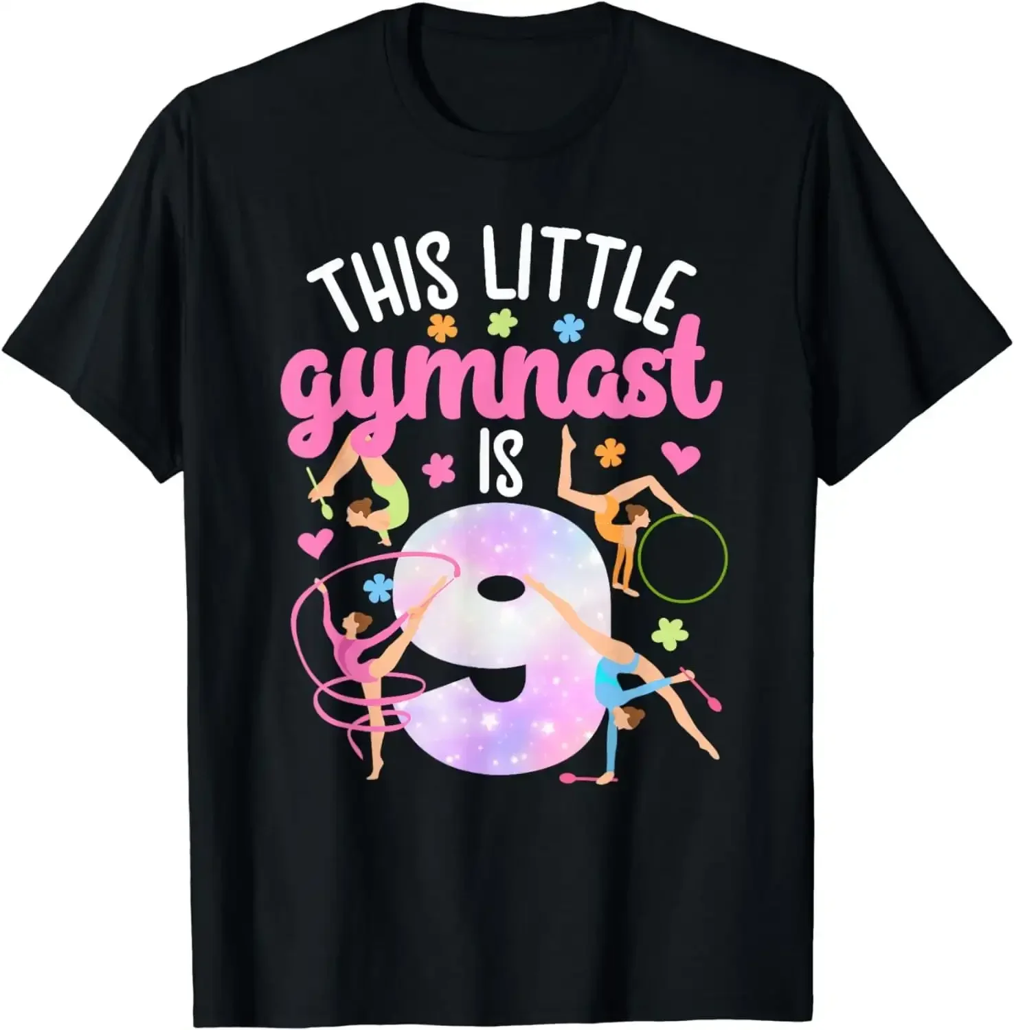 9th Gymnast Birthday Party Nine Year Old Gymnastics Girl T Shirt SweaT 52645