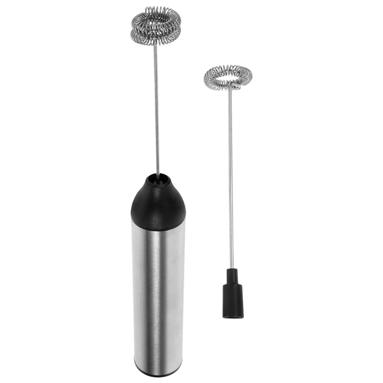 

Electric Frother Handheld Foamer Blender Formula Mixer Creamy Powerful Motor Portable Beater Silver Coffee