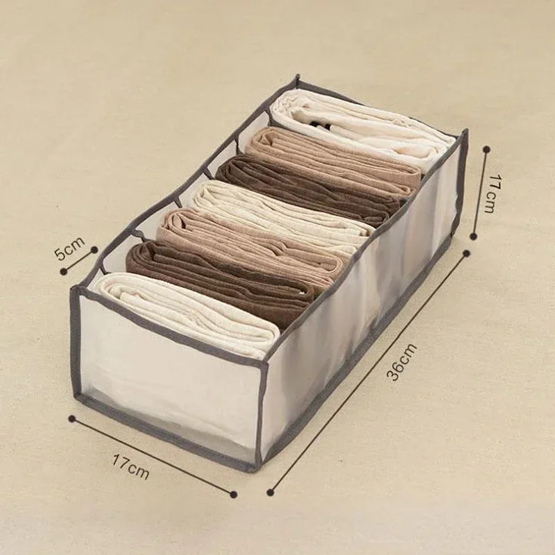 

Stacking Mesh Separation Box, Washed Clothes Drawer Divider, Home Organizer for Jeans and Pants Compartment Storage in Closet
