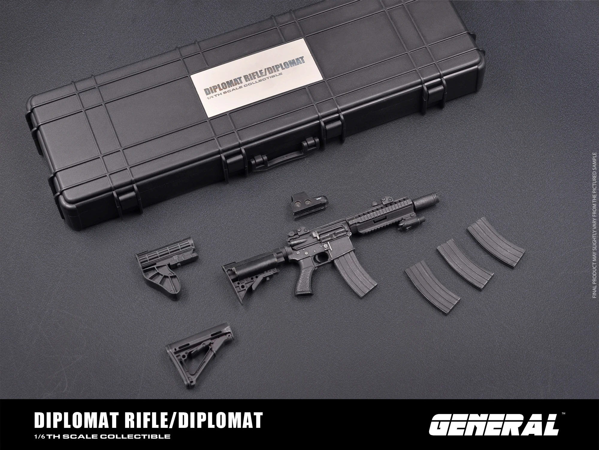 1/6 Mini Toys Model GENERAL GA-005 DIPLOMAT Weapon Rifle PVC Material can't be Fired Model F