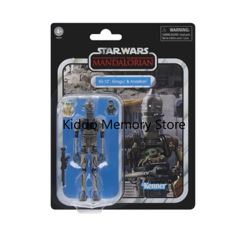 Hasbro Star Wars Mandalorian IG‑12 Robot Grogu 3.75 Inch Collectible Action Figure Set Model Toy Item Number 29209For Collectors