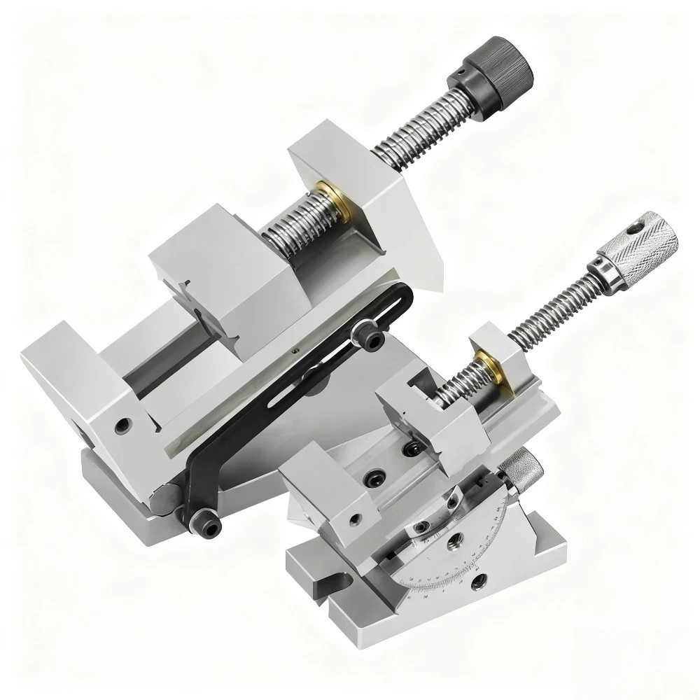 

360° Rotating Sinusoidal Tilting Universal Precision Vise - Stainless Steel Manual Grinder Tool