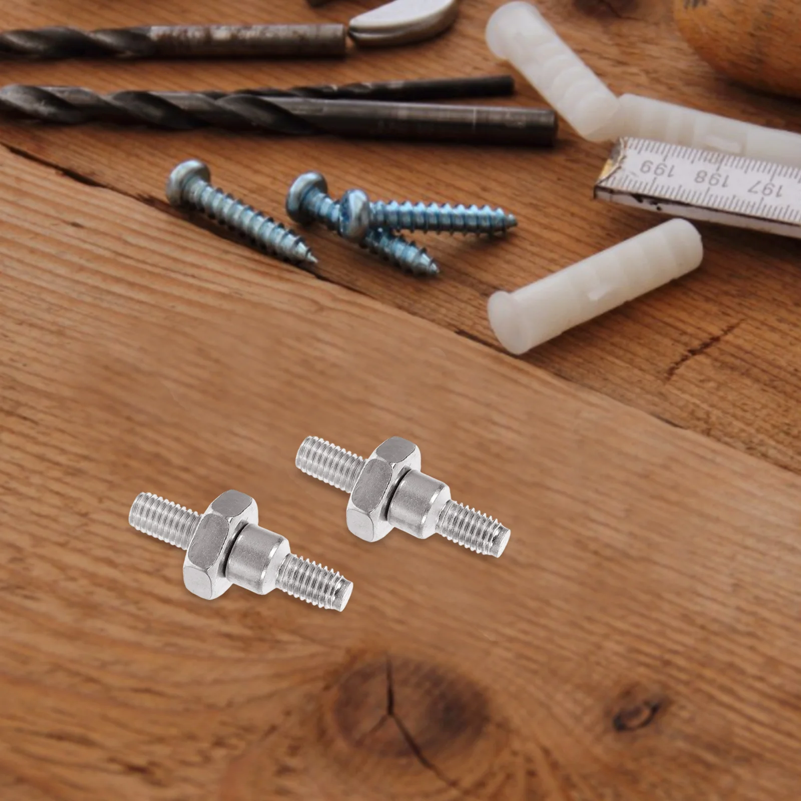 

2Set Chainsaw Studs and Nuts Replacement Parts Guide Bar Studs Nuts Hardware Kit Carbon Steel Compatible with 381 382 Chainsaw