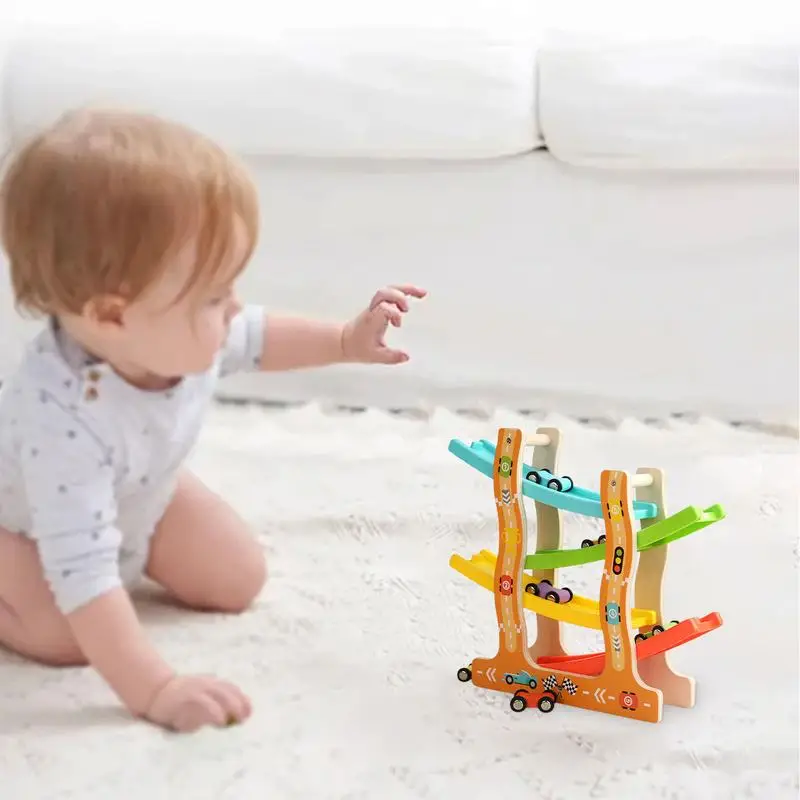 Children Race Track Toy Car Ramp Vehicle Playsets Race Track Car Gliding Car Toy Motor Skills Race Tracks For Kids Develop