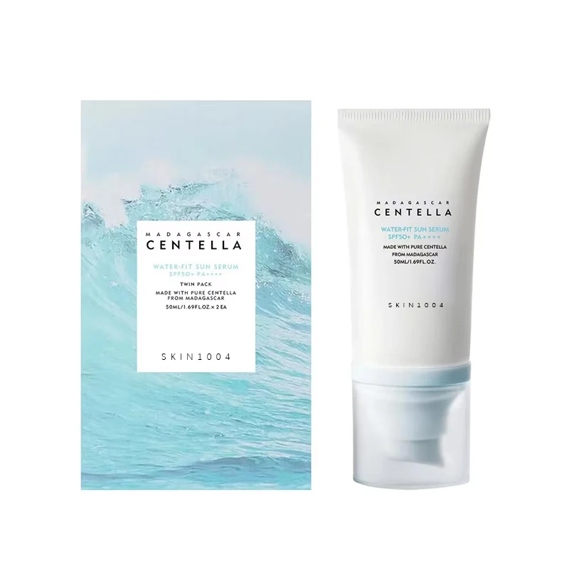 50+ Gesichts-Sonnenschutz Centella Protector Solar Sunblock Hautaufhellungscreme Koreanische feuchtigkeitsspendende Schutzpflege Körper-Sonnenschutz