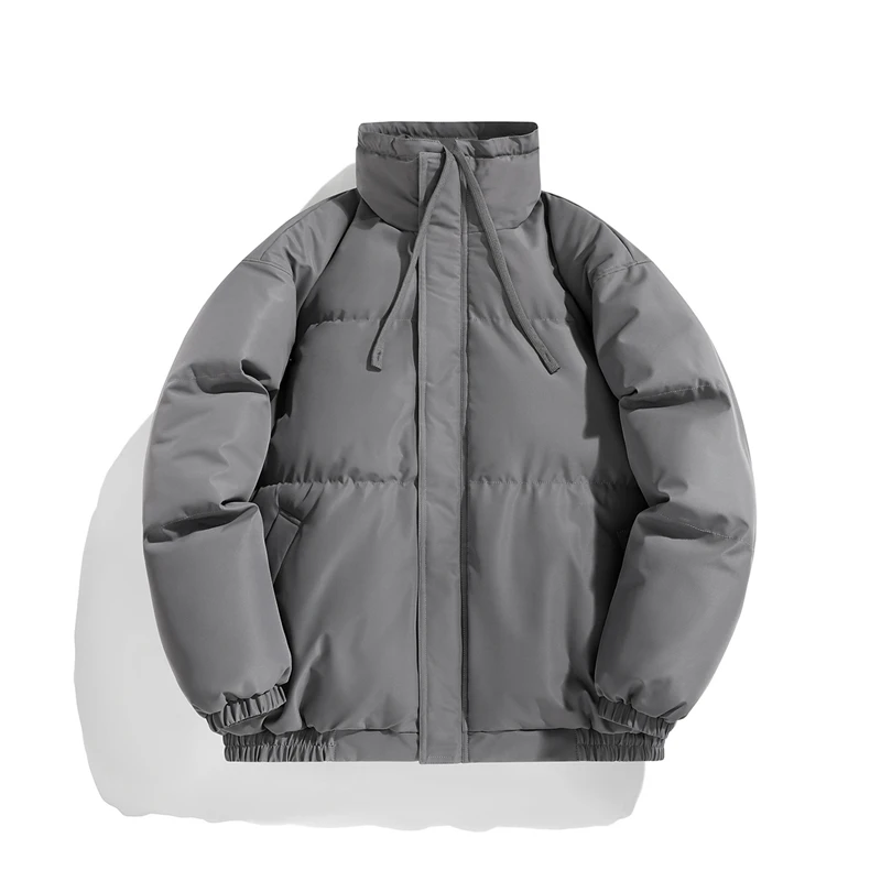 

New Fashion Thicken Men Parkas Comfortable Windproof Quality Zipper Outerwear Winter Warm Stand Collar Cotton Jackets for Men