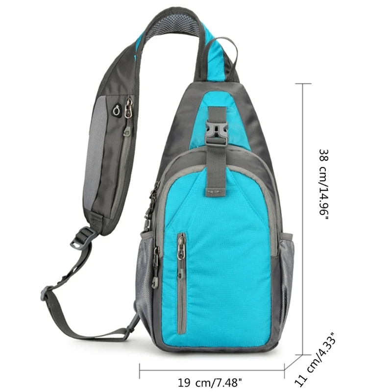 E74B Trendy Single Shoulder Bag Fashionable Chest Pack for Running Camping and Outdoor Exploration