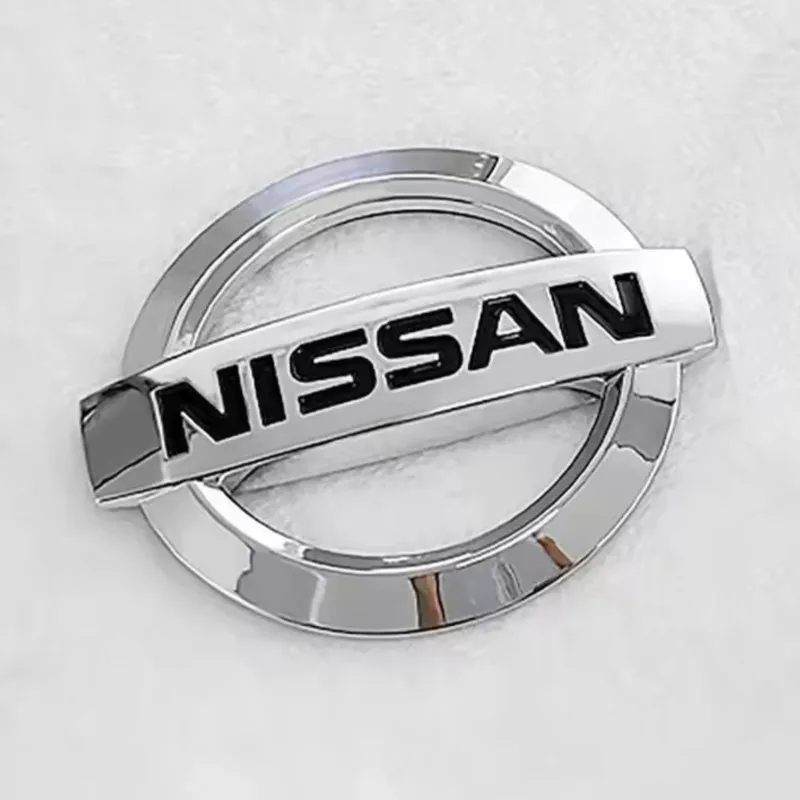 غطاء السيارة الأمامي والخلفي الذيل علامة ABS الجبهة مصبغة شعار المقصورة الخلفية شارة ملصق لنيسان قاشقاي جوك بولسار سنترا #5