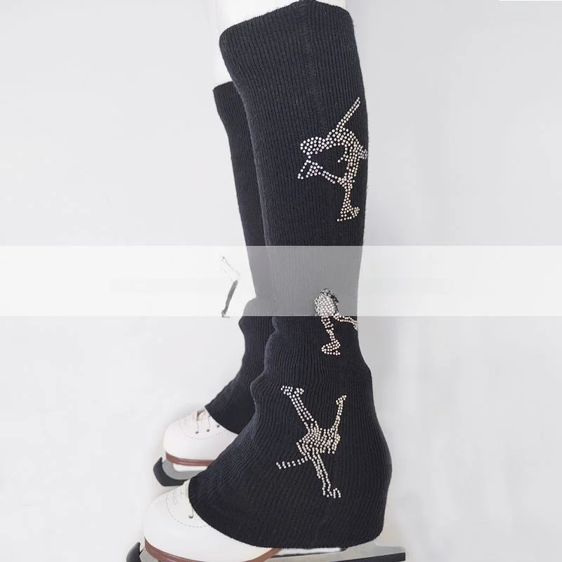 ความอบอุ่นLeggingsสเก็ตGuard Sos Furryการฝึกอบรมสเก็ตน้ําแข็งLeggings UniversalขนาดGlitter Designสําหรับเด็กและผู้ใหญ่