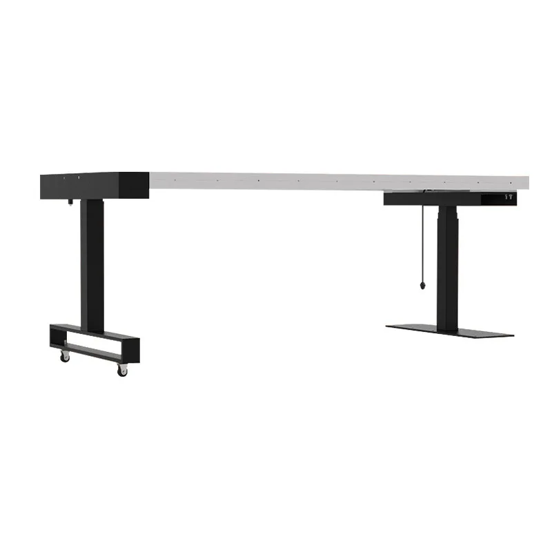 Electric side pull lifting middle island track, open kitchen intelligent telescopic extension desktop slide five accessories