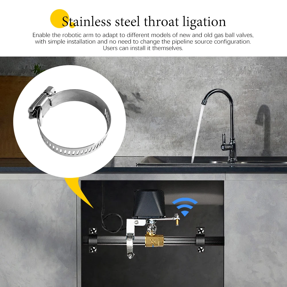 Materie Homekit Wifi Wasser ventil Gas abschaltung Controller Smart Home Timing App Fernbedienung Unterstützung Alexa Google Home Assistant