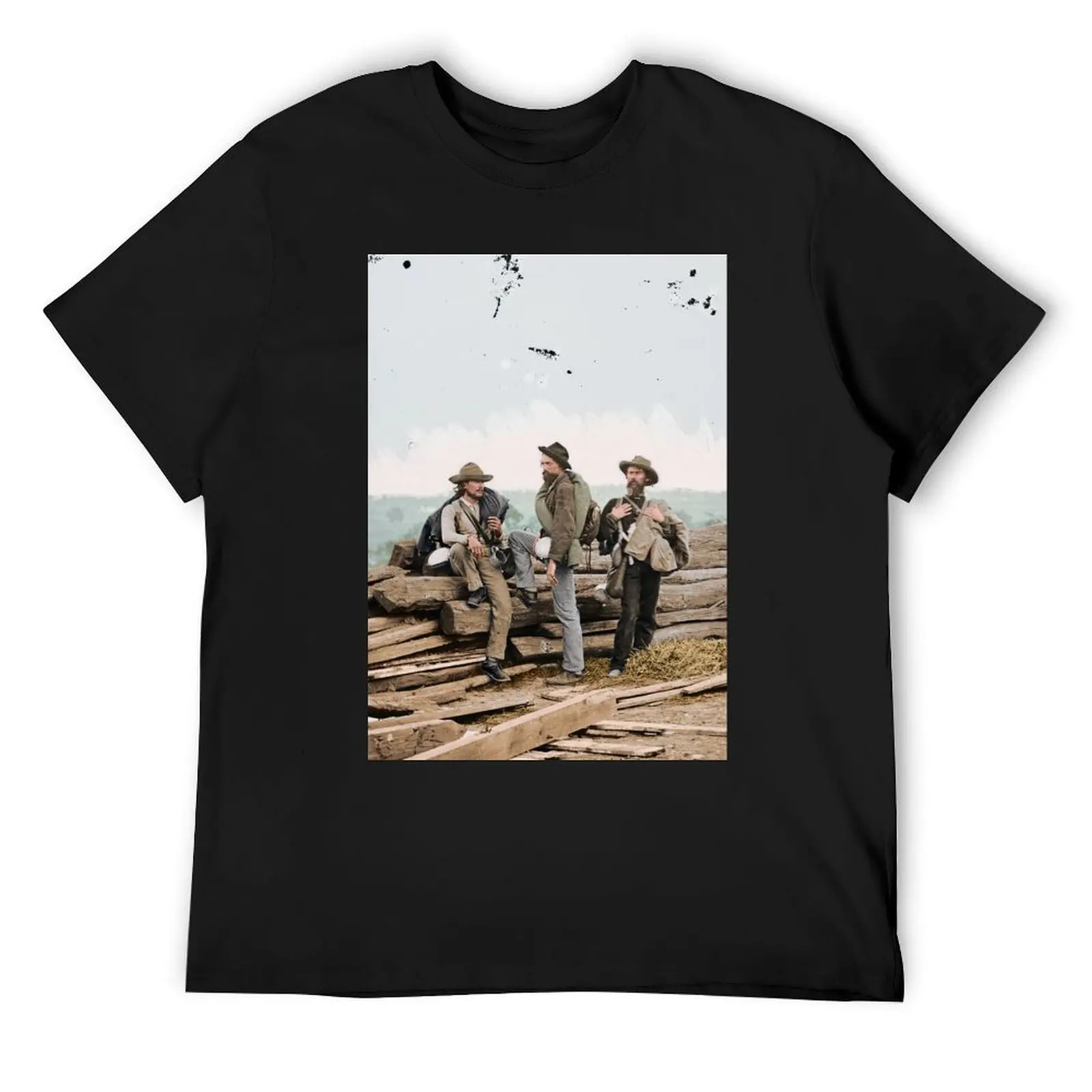 

Workers in Gettysburg T-Shirt sweat clothes summer top oversizeds plain black t shirts men