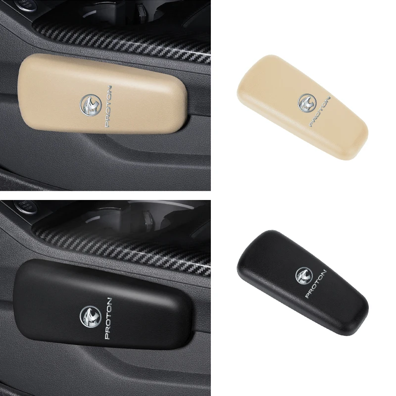 وسادة ركبة جلدية للسيارة وسادة مرنة مريحة ملحقات السيارات لـ Proton X50 V6 X50 X70 L3 L5 Exora Iriz R3 Wira Saga Satri