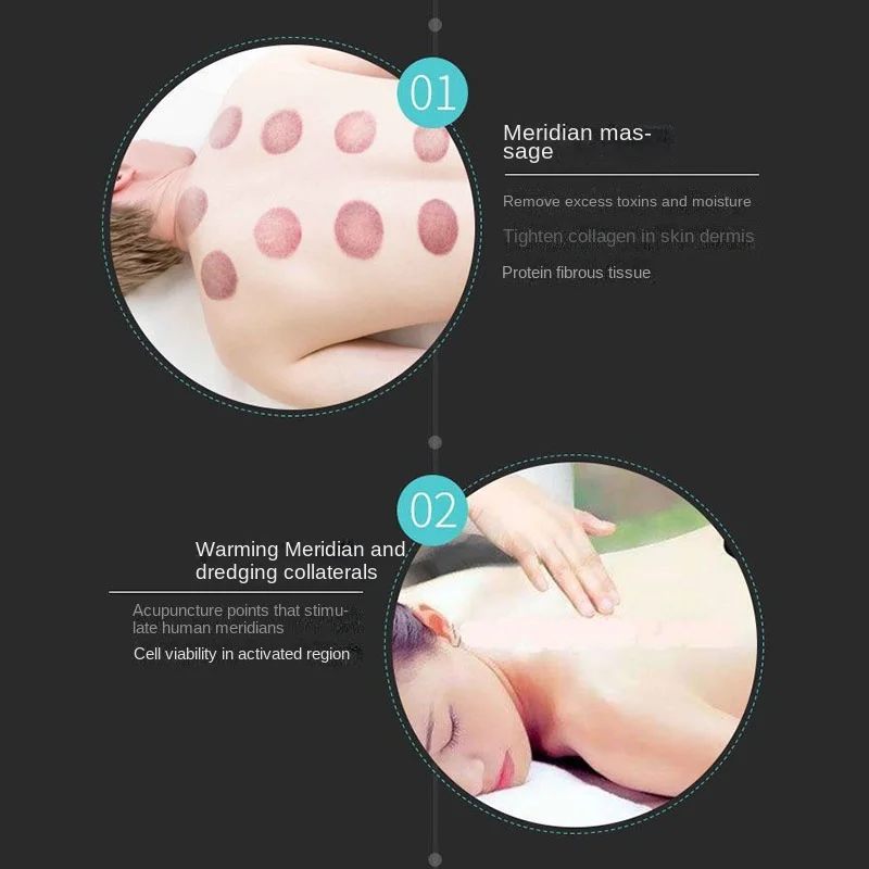 Imagem -03 - Gua Sha Aquecimento Elétrico Raspagem Queimador de Gordura Cupping Slimming Massager Meridian Draga