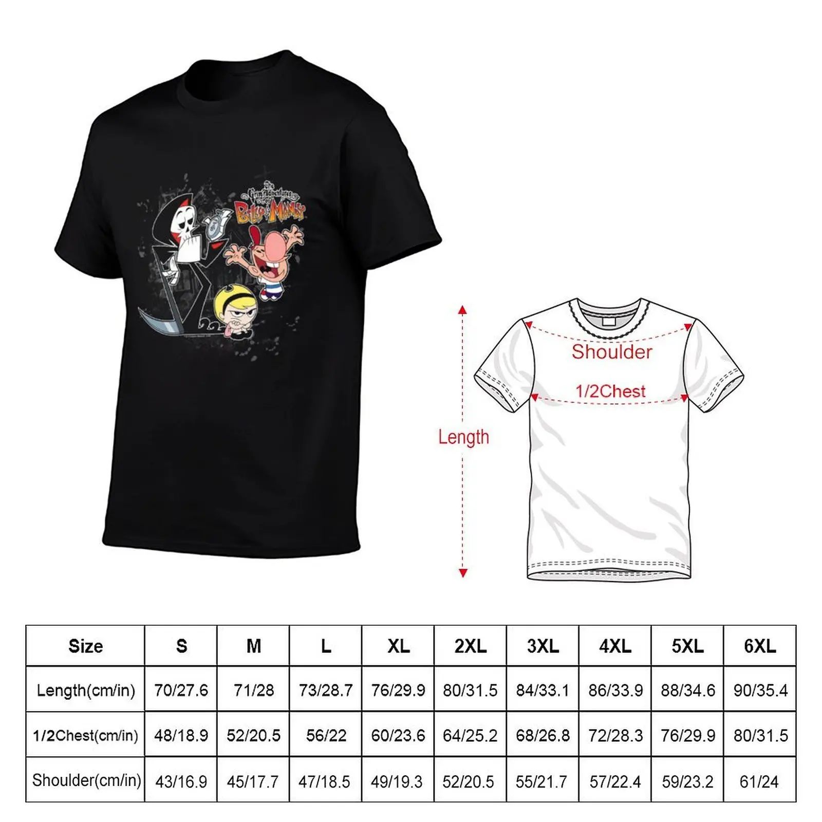 The Grim Adventures Of Billy & Mandy Splatter Cast Adjustable T-Shirt animal prinfor boys blue lock mens t shirts casual stylish