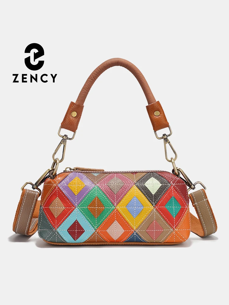 Zency Fashion Novel Multi-Color Shoulder Bag For Women Crossbody Satchels Handbag Three Pockets Sac Elegant Bag for Wife Lover