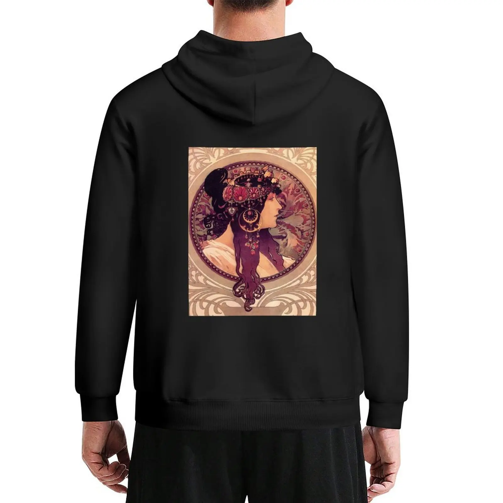 

Alphonse Mucha 00 Hoodie aesthetic clothing men clothing fashion men men's clothing men's oversize hoodie