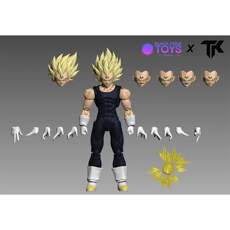 In Stock Original Black Hole Toys Dragon Ball SHF Super Saiyan SSJ Majin Vegeta Full Power Anime Action Figures Model Toys