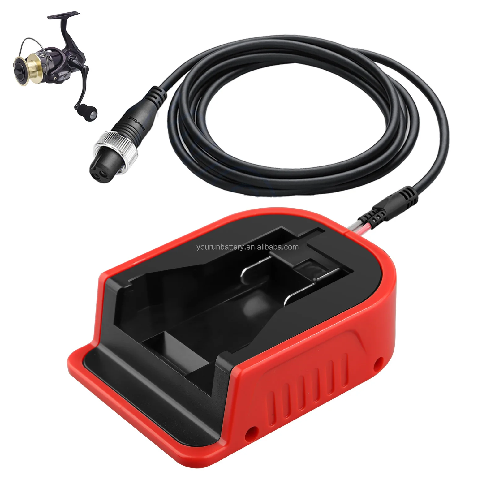 18V Battery Charger Fishing Reel Battery Adapter Shimano Premio 3000 Series Fishing Rod Yamato Force Master