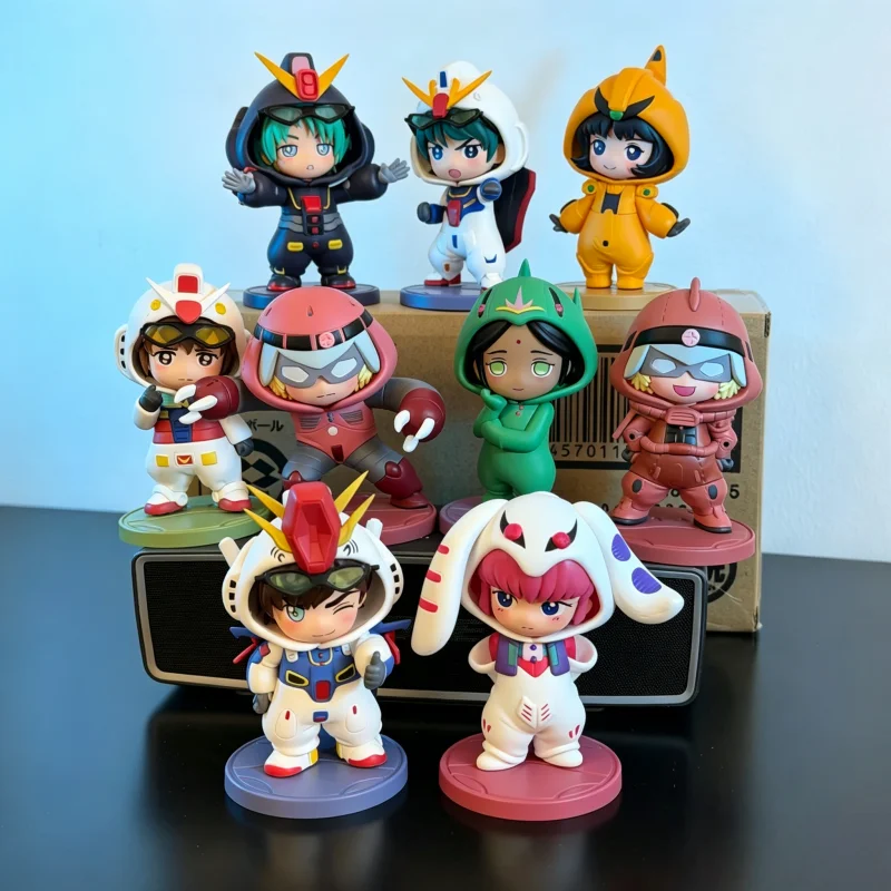 Authentique Bandai Pajamars Mobile Blind Box Doll Clothing Second Generation Universe Century Desktop Ornament Handmade Gift Toy