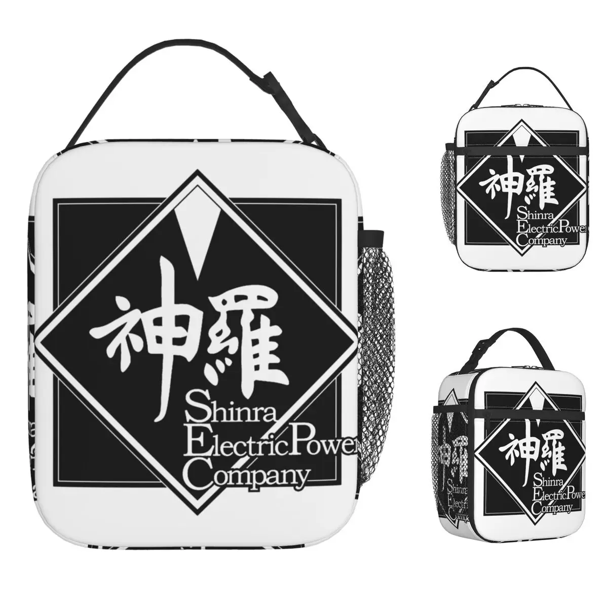 

Final FantasyVII Remake Shinra Electric Power Company Lunch Bag School Lunch Box Waterproof Portable Insulated Cooler Bag