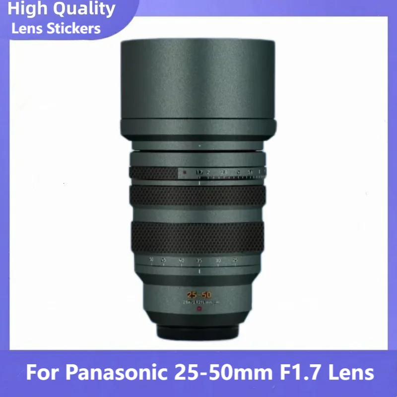 

Наклейка-наклейка для объектива Panasonic 25-50 мм F1.7 ASPH, наклейка-наклейка 25-50 f1.7, крышка объектива для Lumix 2550, наклейка на объектив 25 50 f1.7