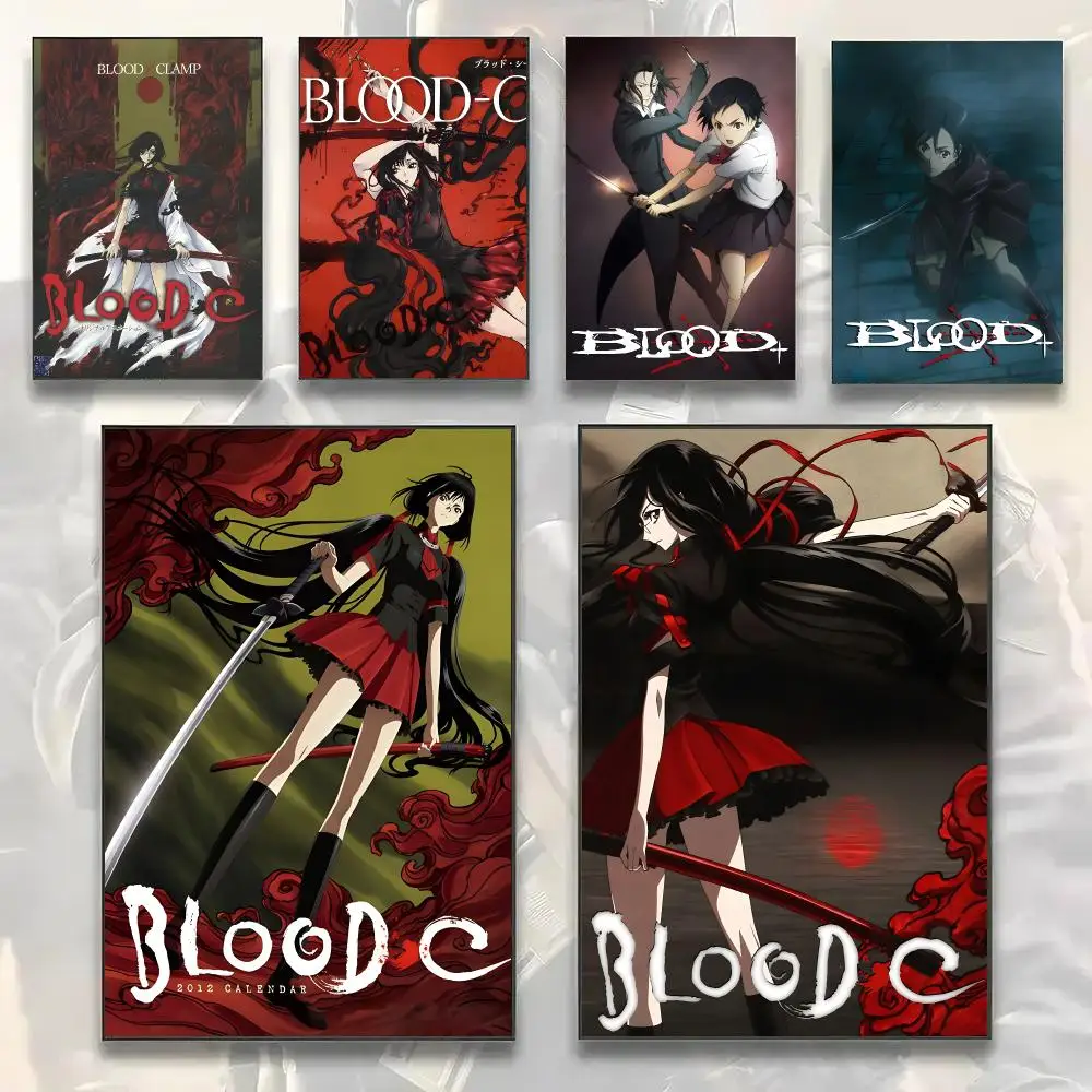 Horror Anime B-BLOOD-C Poster Painting Prints Wall Art Picture Film Room Home Bar Cafe Decor Home Mural