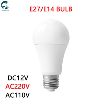 LED ampul AC220V 110V 120V DC12V 18W 15W 12W 9W 6W 3W spot ampul ev için LED lamba masa lambası lamba lamba Bombillas