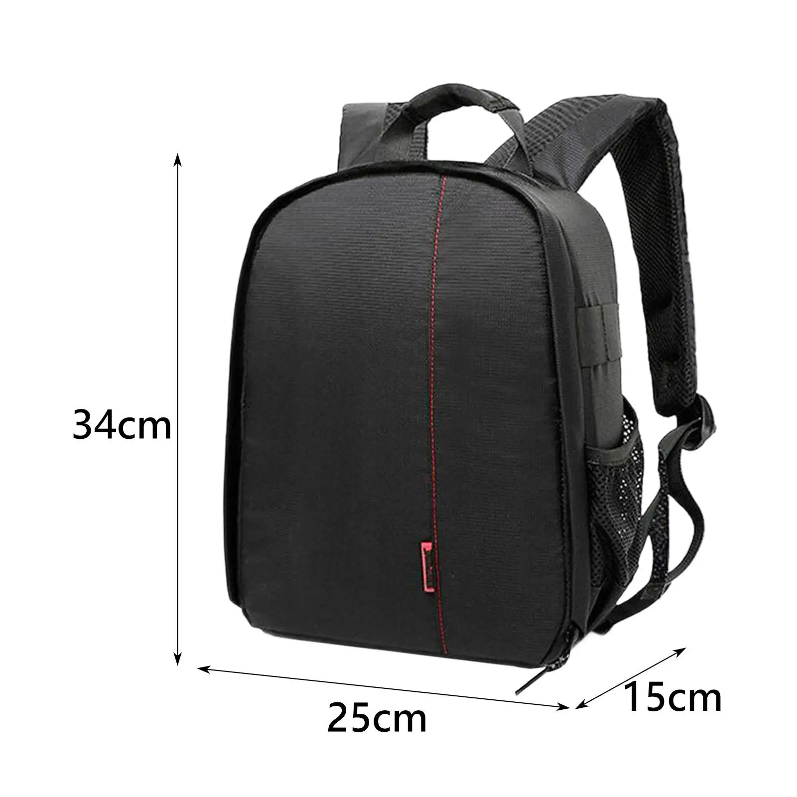 Tas ransel kamera Slr, tas ransel fotografi dengan partisi empuk 9.8x6x13.3 inci, tas bahu untuk perjalanan pendek, serbaguna