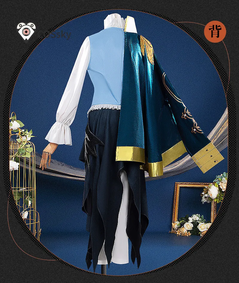 

Marian Game Reverse:1999 Cosplay Costume High quality men women fashionable suit vests cloak Halloween carnival Marian uniform
