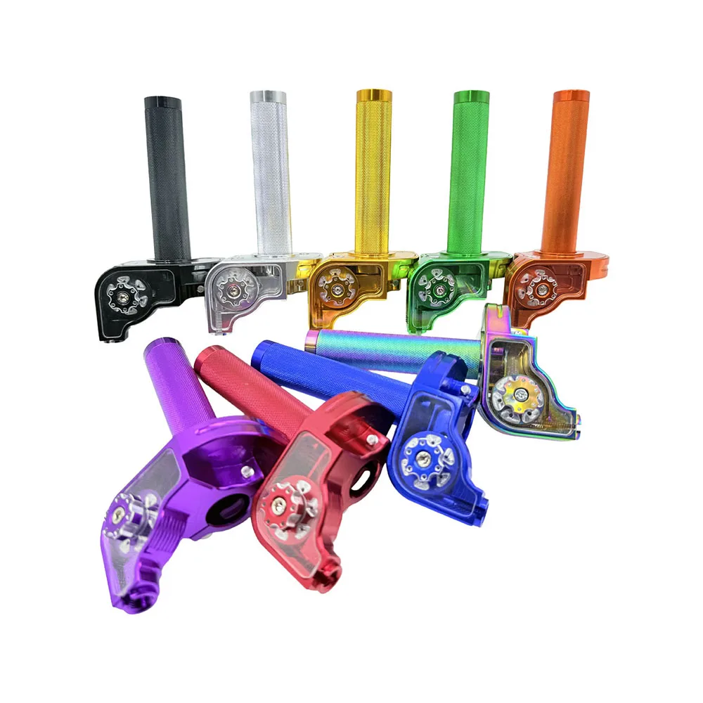 العالمي CNC الألومنيوم دراجة نارية مسرع 7/8 ''22 مللي متر المقود خنق تويست قبضة الإعصار ل الدراجة سكوتر الترابية دراجة ATV