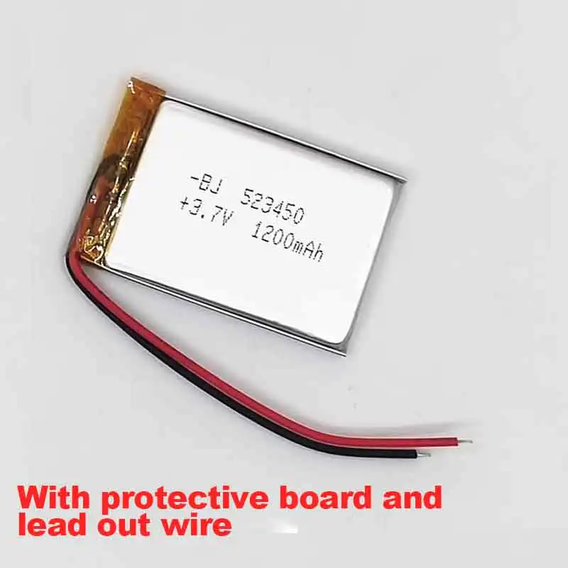 Brand-New 3.7V   Polymer Lithium Rechargeable Battery Li-ion Battery For GPS Smart Phone DVD MP3 MP4 MP5 Led Lamp Lipo cell