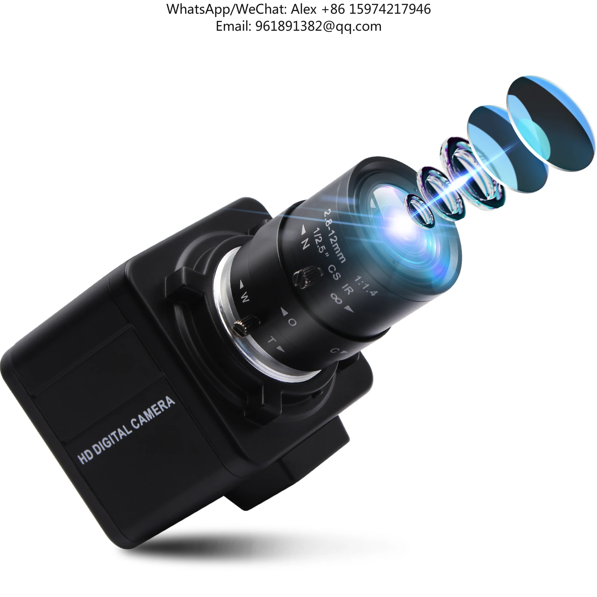 

ELP UVC Plug And Play VGA USB Camera, 60fps MJPEG, CS Mount Lens For Multi-OS Devices