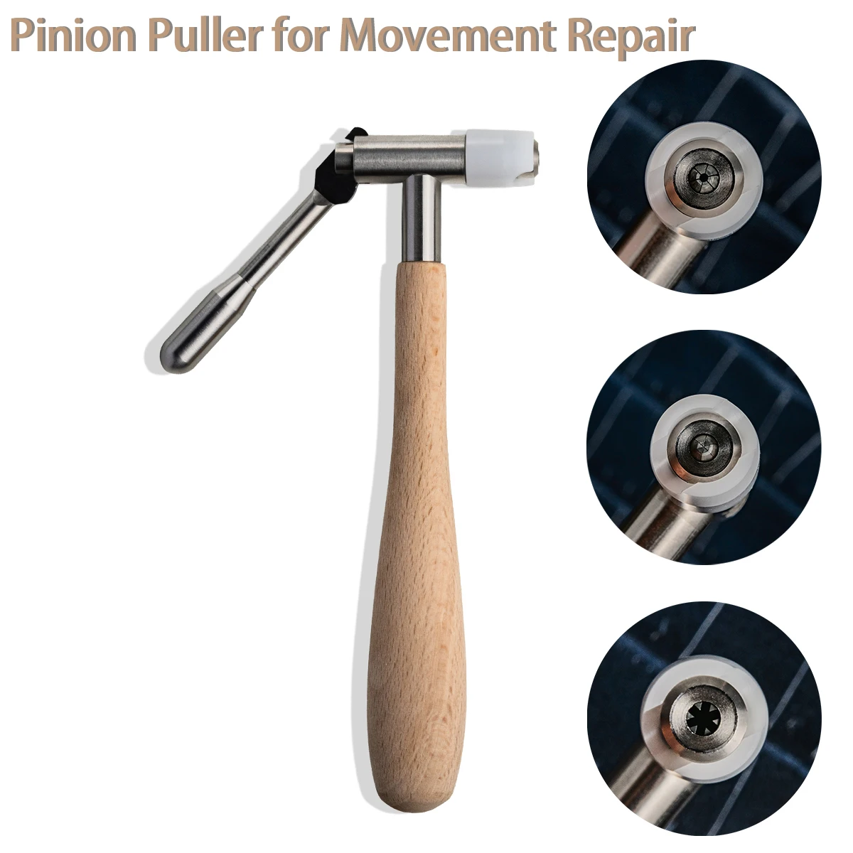 Estrattore per pignoni per strumenti da orologiaio per la riparazione del movimento: rimuove i pignoni senza danneggiare lo strumento per la rimozione della ruota dell'albero della seconda mano