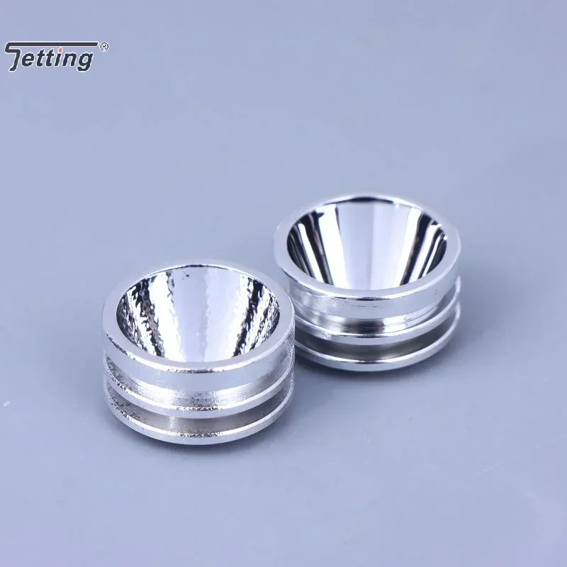 S5 20mm Riflettore liscio Torcia LED Riflettente Tazza Riflettore Arco Liscio Buccia d'arancia Foro LED 7mm