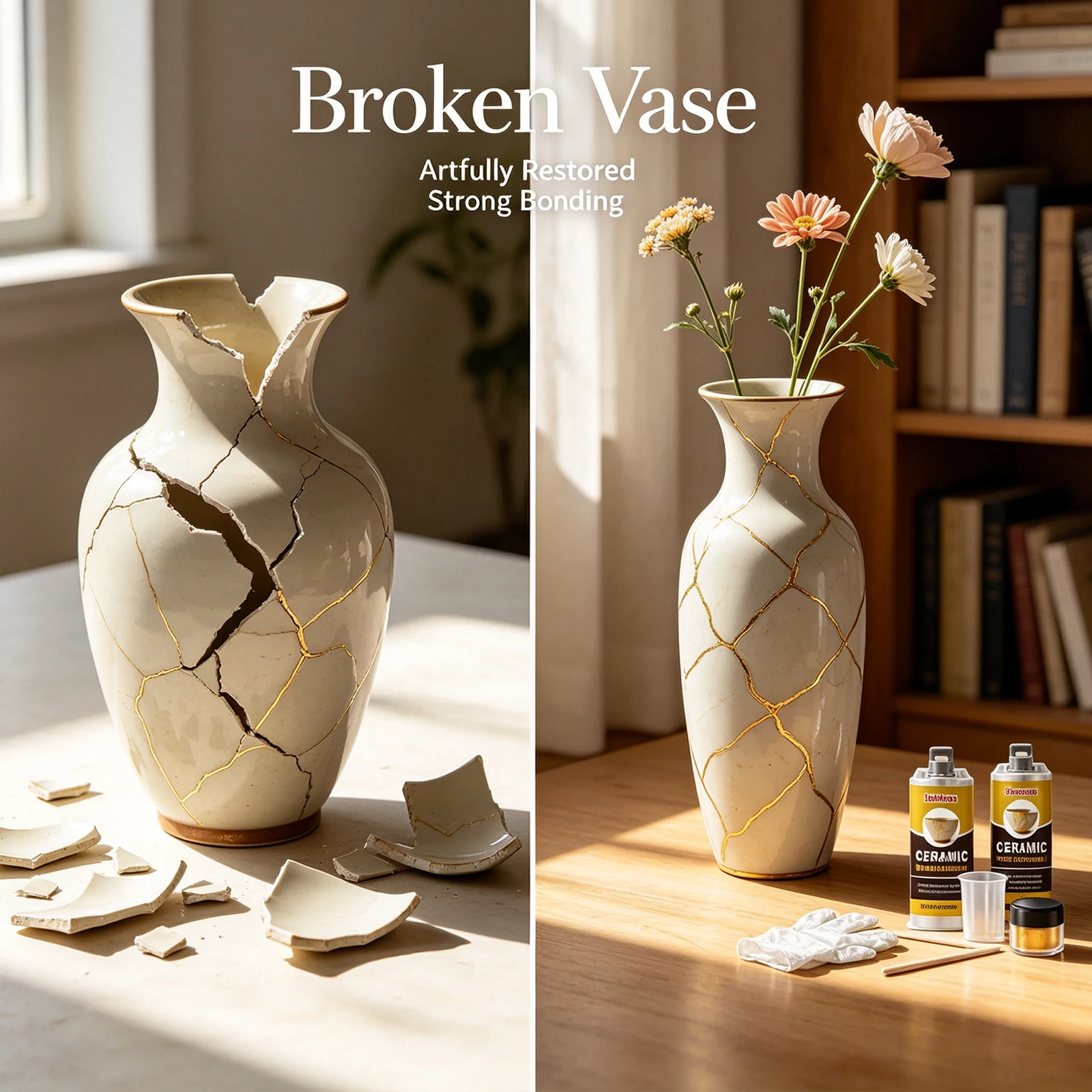 Kintsugi Repair Kit Gold Ceram - Art Craft Cup 评论和价格