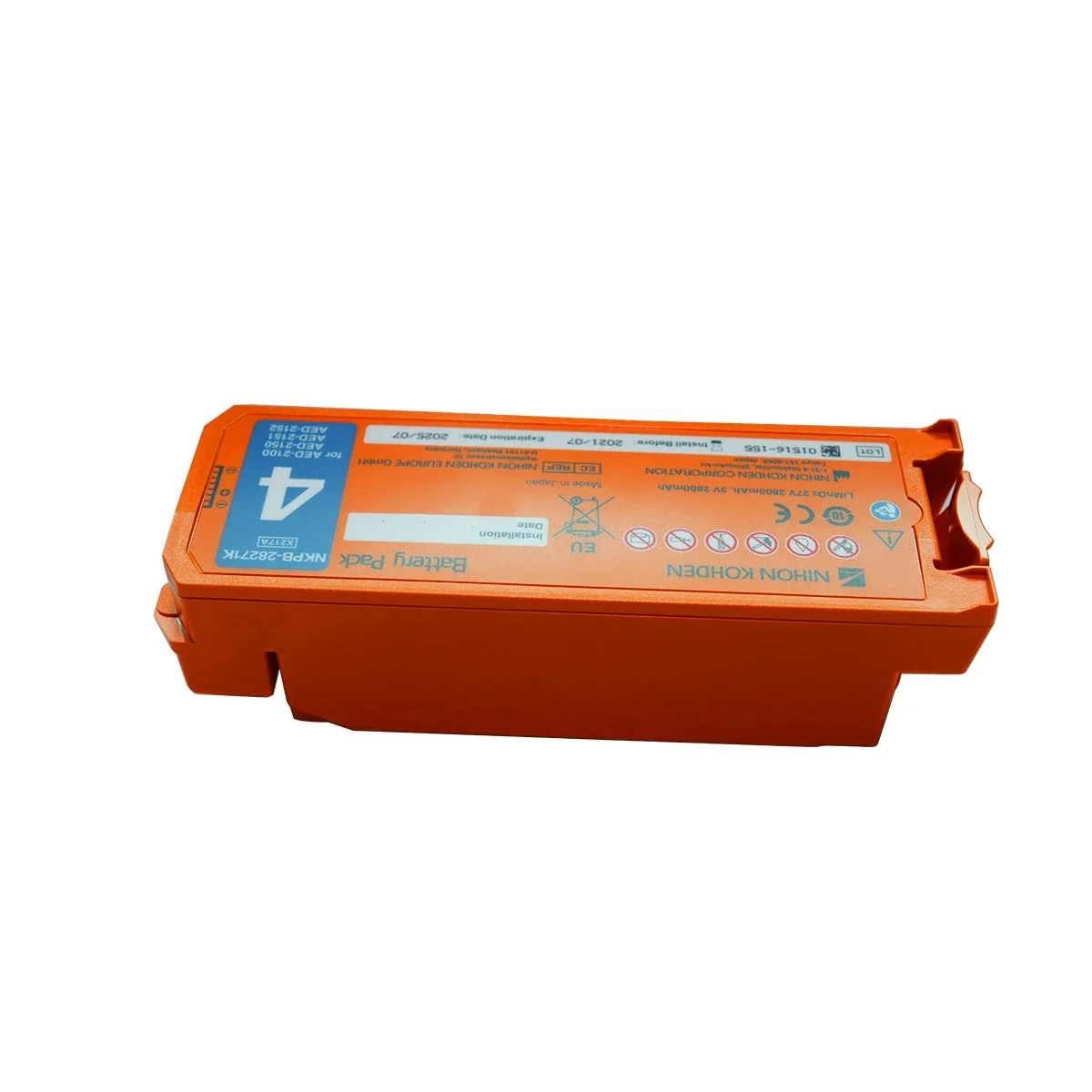 NKPB-14301/28271K battery pack medical grade NIHON KOHDEN AED-2100/2150/2151/2152 defibrillation battery